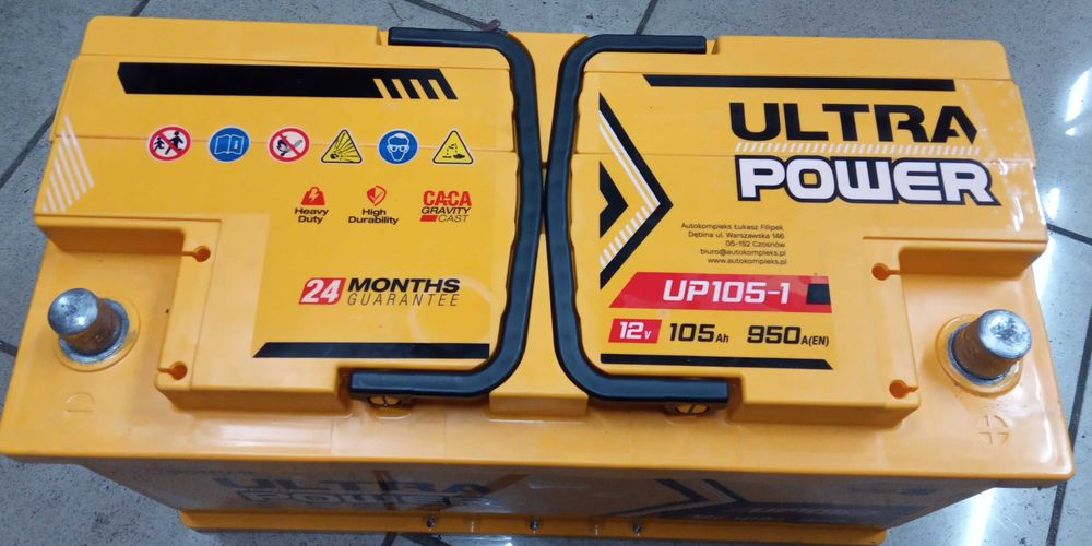 akumulator nowy ultra power 105ah 950a