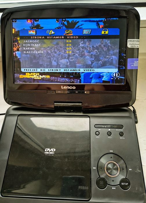 DVD LENCO 9 CALI przenośny USB Warszawa