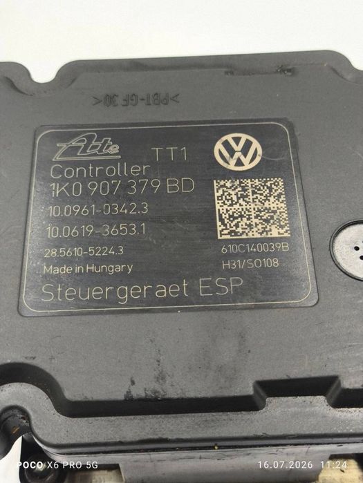 pompa abs przód volkswagen golf v 1k0907379bd 1k0614517cn