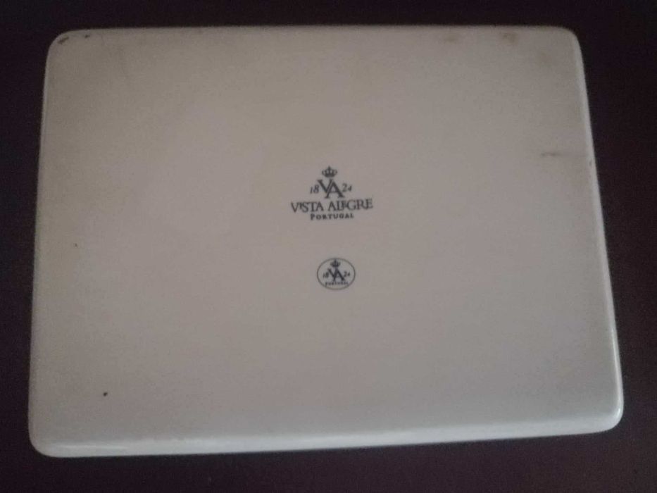 Caixa porcelana Vista Alegre baralho de cartas "AZ Ribeira Porto"