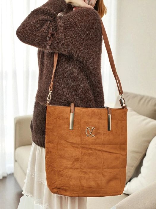 Torebka damska eko zamsz