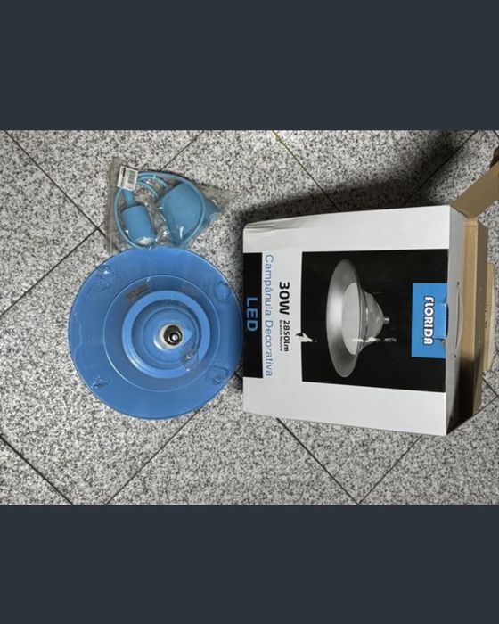 LED decorativa 30w 4000K azul bebé