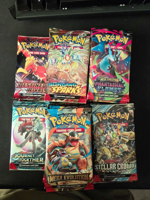 Paczki pokemon oryginalne różne