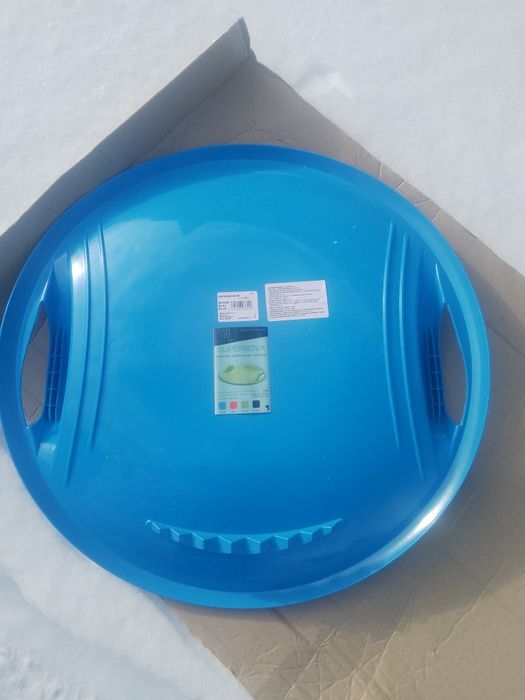 Санки-ледянка льодянка Plastkon Supernova 60см сині