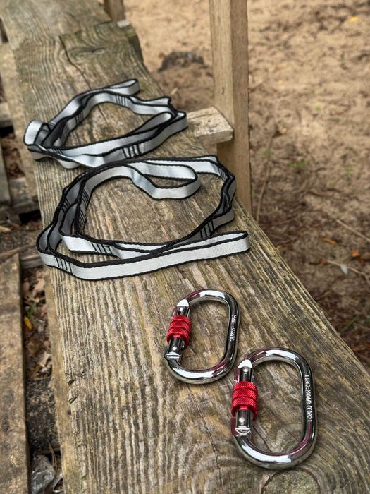 Tanio ! RÓŻOWA szarfa akrobatyczna z zestawem montażowym OKAZJA !