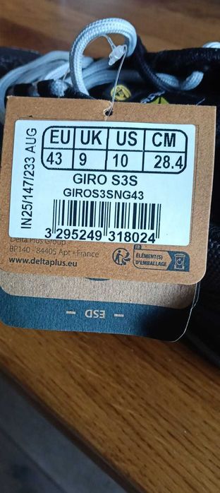 Buty robocze z noskiem GIRO S3S SR