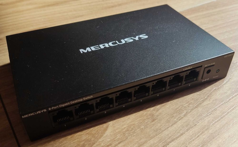 SWITCH Mercusys MS108GS 8-Portowy Przełącznik Gigabit Metalowy1000Mbps