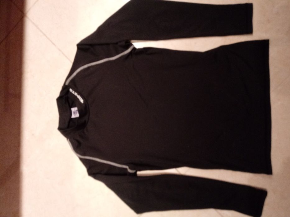 Bluzki bielizna sportowa 146-152 czarna, pomarańczowa