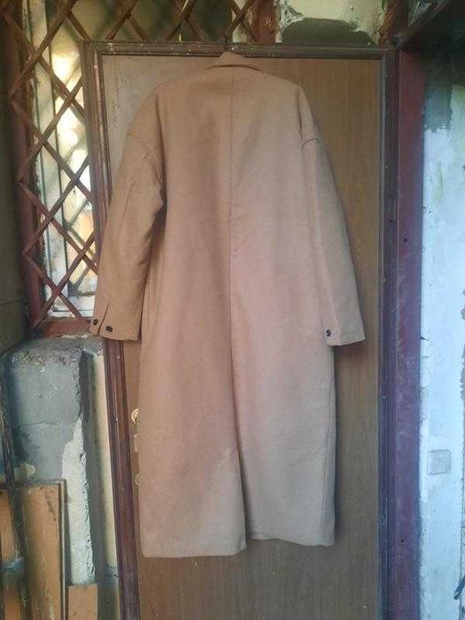 Длинное  новое оверсайз пальто на утеплении