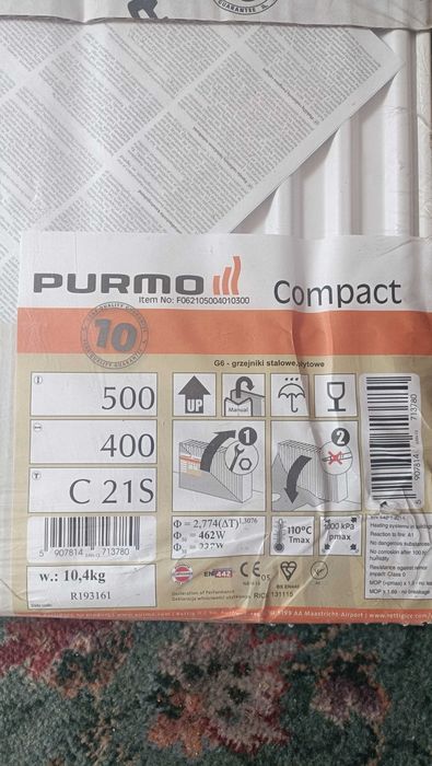 Grzejnik PURMO Compact 500x400 Nowy