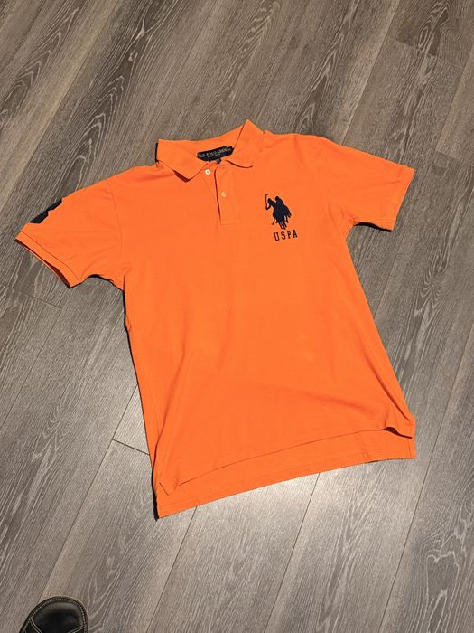 Поло U.S. Polo Assn помаранчеве, розмір M