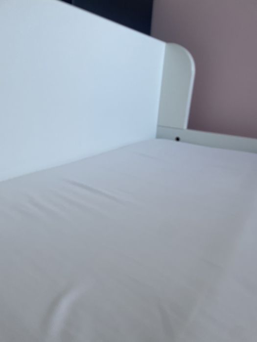 BUSUNGE Cama extensível, branco, 80x200 cm