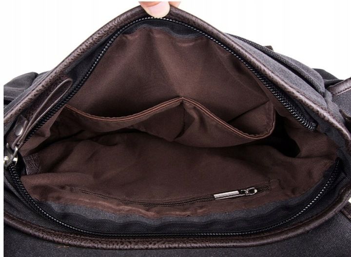 Torba Męska Na Ramię Do Pracy, Szkoły A4 Canvas+ Gratis :)