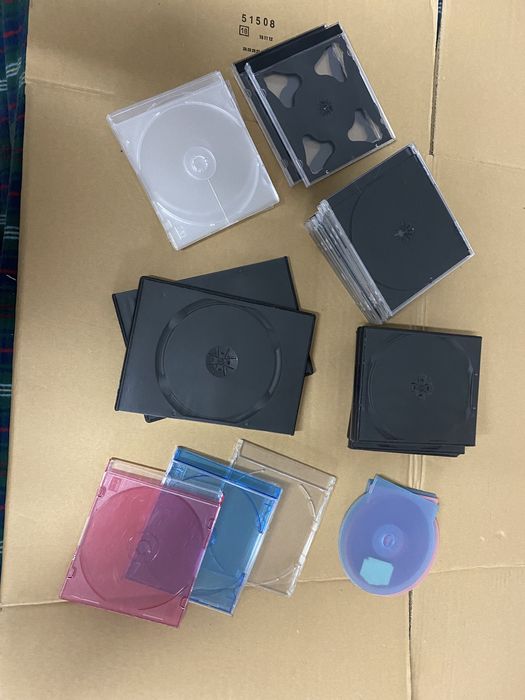 CDs, DVDs, and boxes64584477505410124