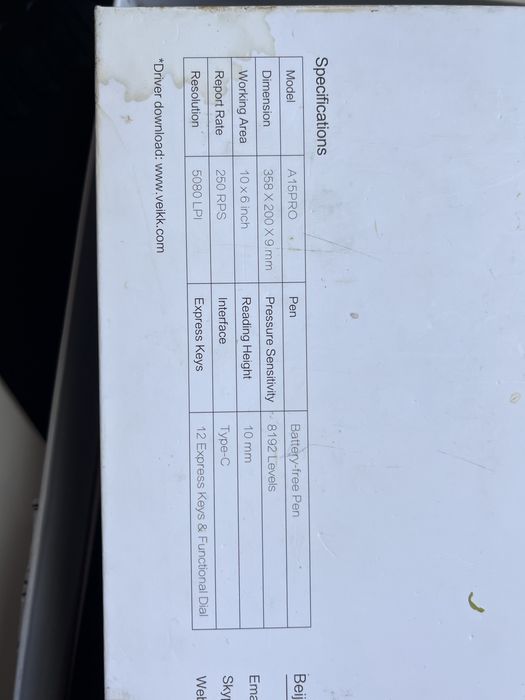 Tablet graficzny VEIKK a15 pro