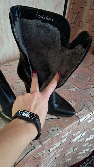 Кожаные полусапожки