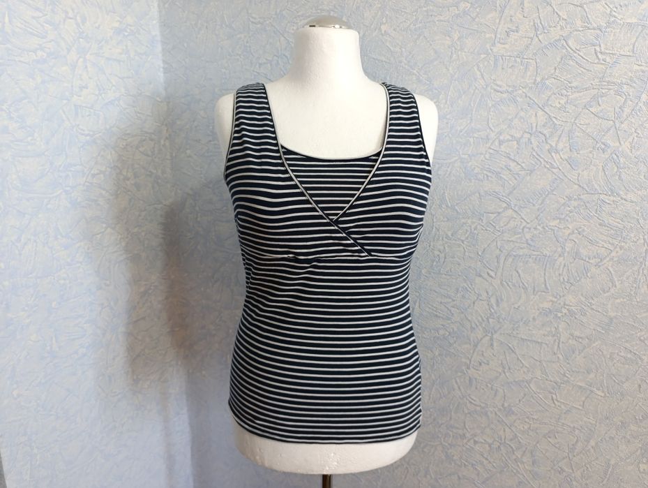 Майка для годування H&M Mama  М темносиня в білу смужку