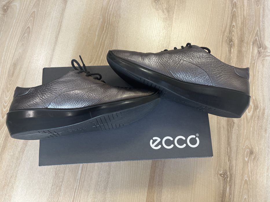 ECCO  р.37 Туфли макасины полуботинки