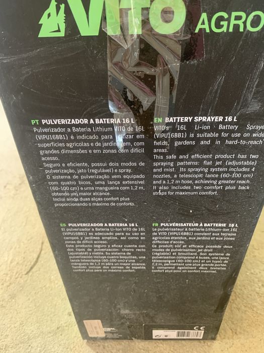 Pulverisador Vito Agro 16l Batteria NOVO