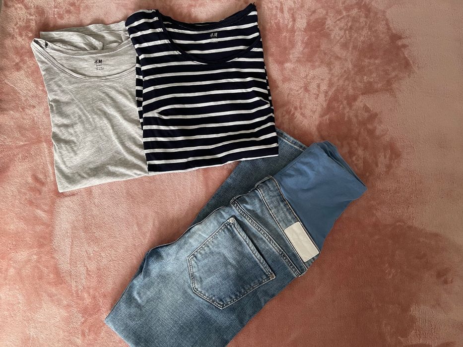Spodnie ciążowe MAMA Skinny Ankle Jeans H&M rozmiar 34