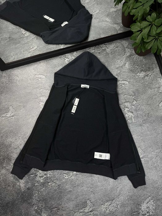 Зіп-худі Stone Island ANTHRACITE зип худи Стон Айленд антрацит кофта