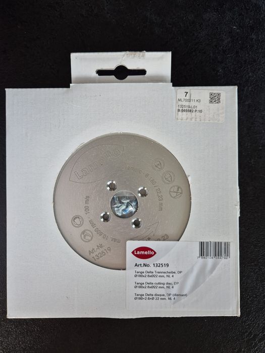 Tarcza diamentowa Lamello 132519 Tanga Delta 180 mm NOWA