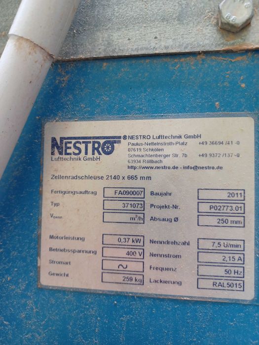 NESTRO odciąg trocin / Silos