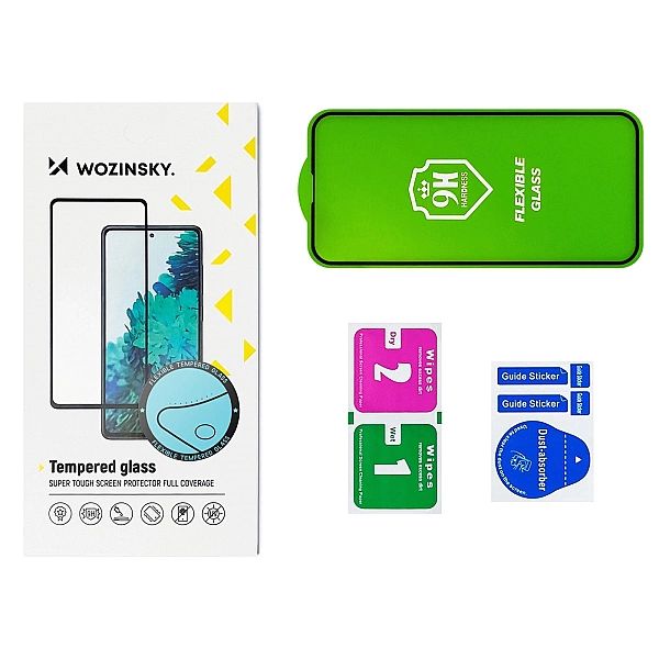 Wozinsky Full Cover Flexi Nano folia szklana szkło hartowane z ramką S
