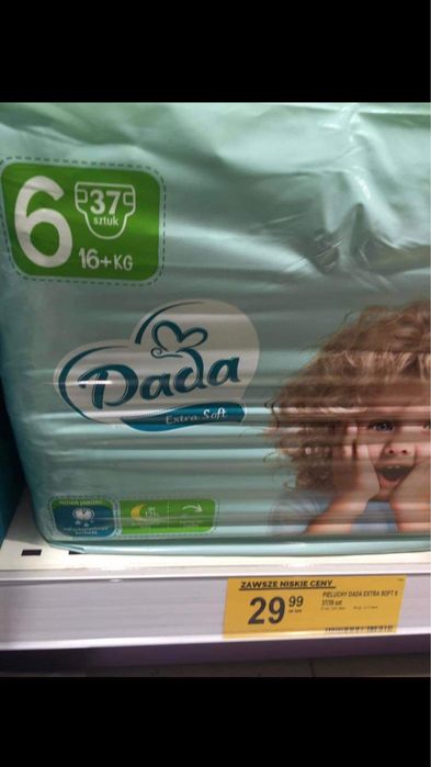 Pieluchy Dada 6 zielone,nowych 6 paczek,szybka wysyłka!