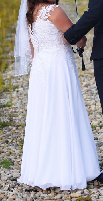 Suknia ślubna biała L/XL