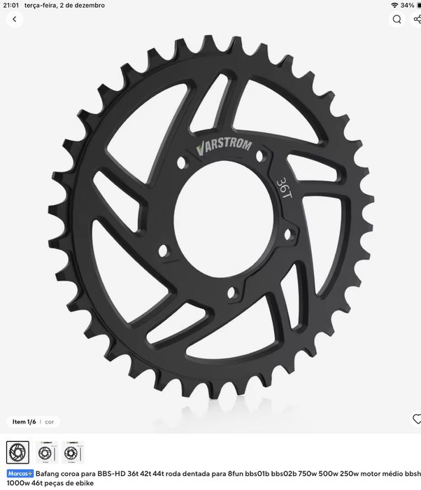 Varstrom 36T. BBS. 36T