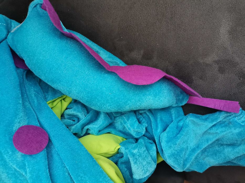 Przebranie strój niebieski smok / dinozaur / kostium stworka