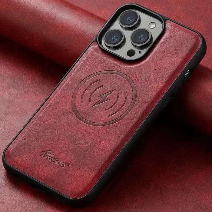 Capa de iPhone de Couro 2 Em 1 Magnetica e Carteira para Cartões