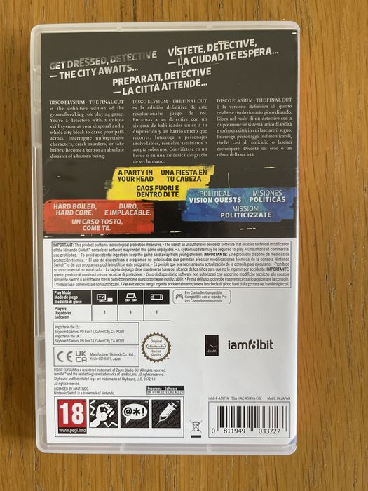 Disco Elysium Switch