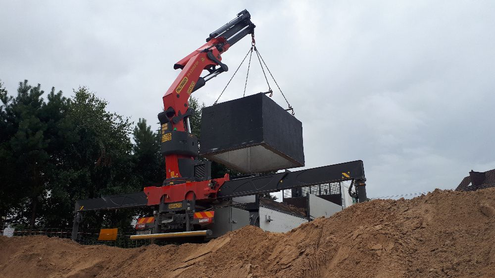 Zbiornik Szambo Betonowe Gnojowice Producent Atest Transport i montaz