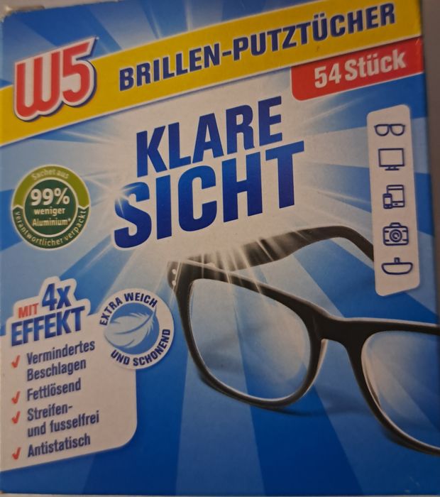 Chusteczki do czyszczenia okularów W5
