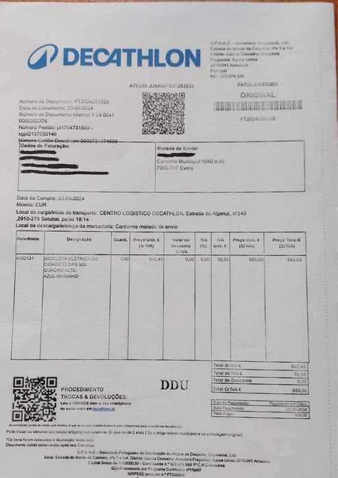 Bicicleta elétrica classic 900E