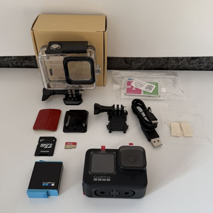 НОВА! GoPro Hero 9 Black екшн камера високого класу з 4K та 5K відео стабілізацією зображення для хоббі подорожей Time Lapse