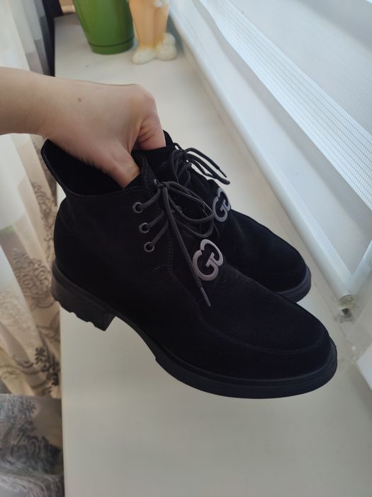 Весняні ботинки сапожки замш