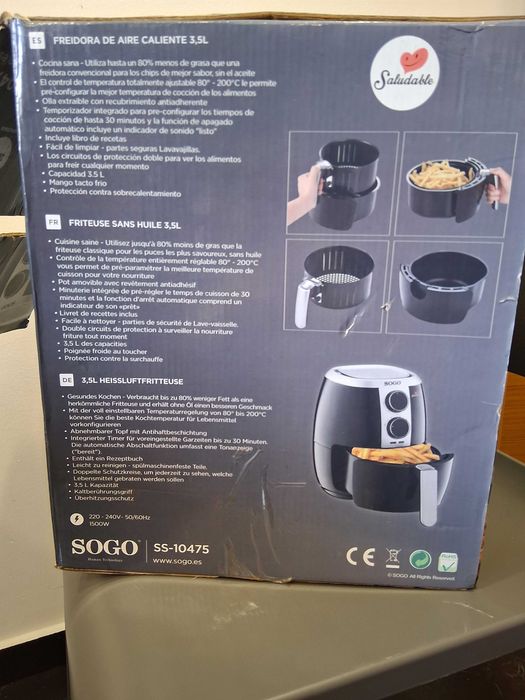 Fritadeira air fryer Sogo