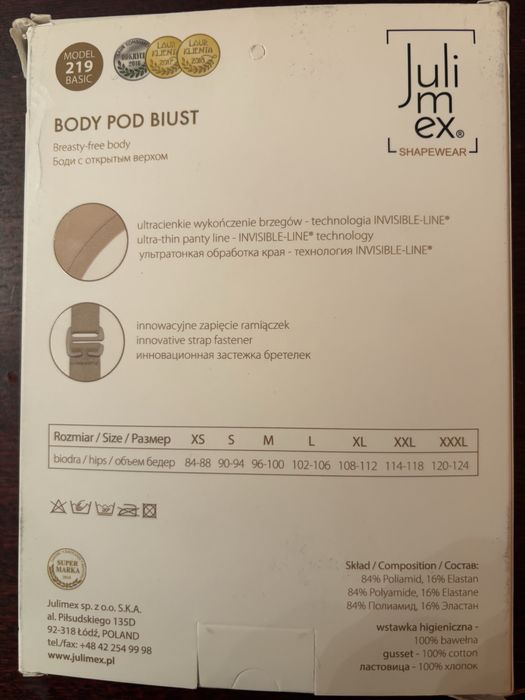Body pod biust r. L