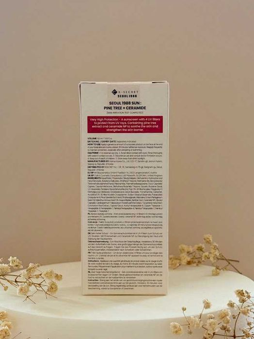 K-Secret — SEOUL 1988 Sun : Pine Tree + Ceramide SPF50+ PA++++ 50ml