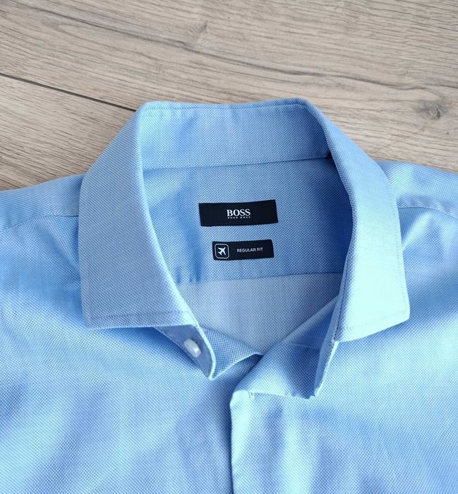 Голубая Рубашка Boss regular fit