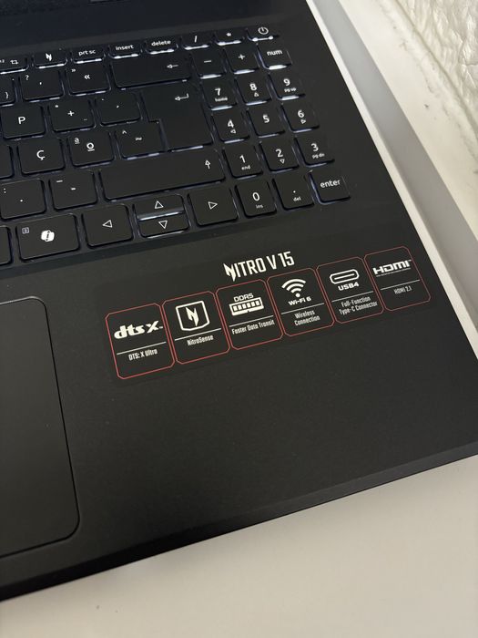 Acer Nitro V15 rtx 4050 180Hz Ryzen 7 como novo