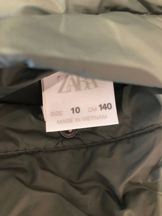 Kurtka zimowa pikowana Zara 140 dwustronna