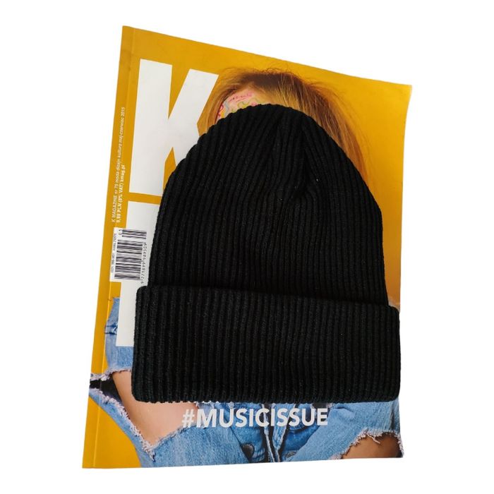 CDG Comme des Garçons nowa, czarna czapka jesień/zima beanie serce