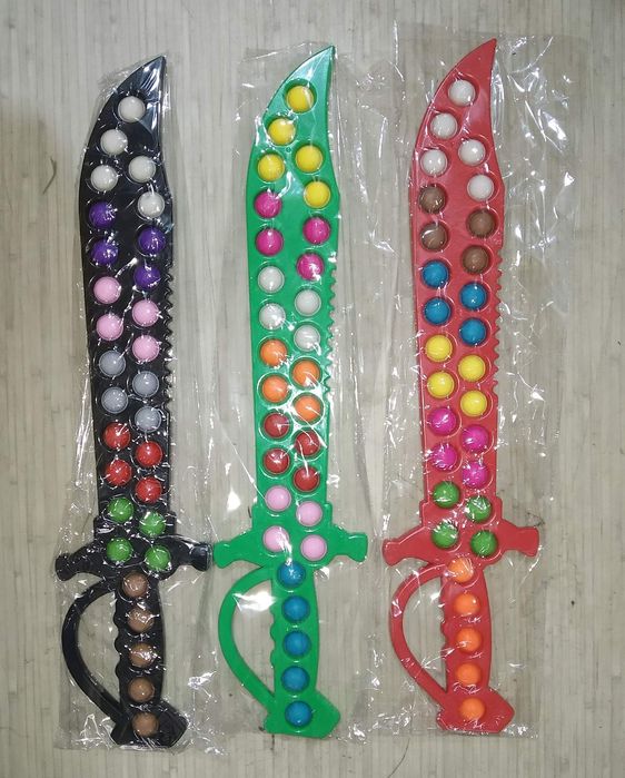 Меч,сабля с Поп ит,симпл димпл !Новинка!Антистресс,56 см!Пластмасса