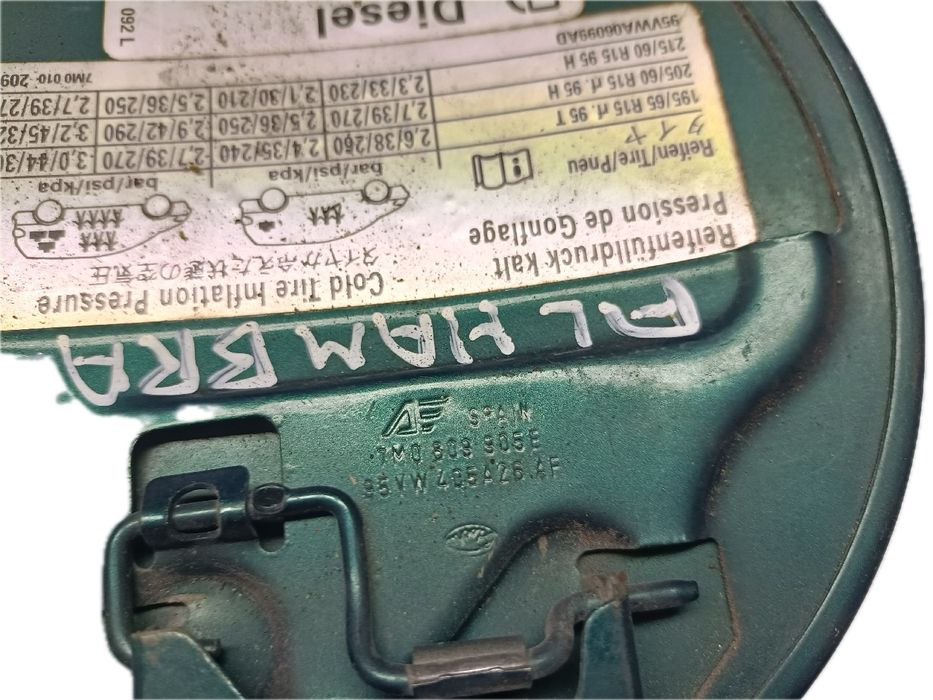 Tampa depósito combustível SEAT Alhambra (7V8, 7V9)