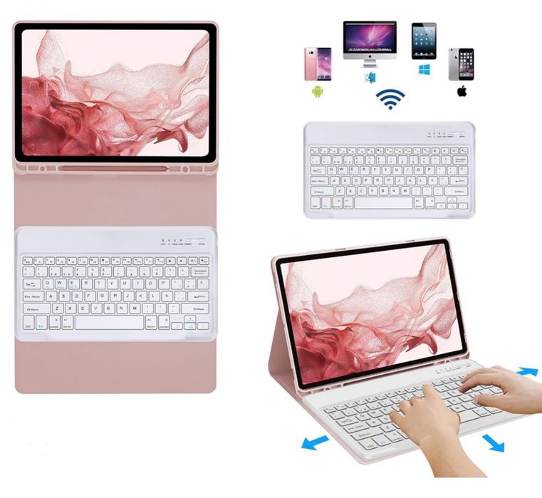 Capa de Samsung S7 FE/S8/S7+ Rosa [Novo]