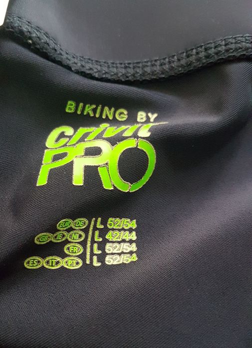 spodenki krótkie rowerowe,kolarskie męskie   rozm L Crivit Pro